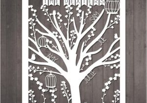 Paper Cut Family Tree Template Family Tree Papercut Selbermachen Personalisierte Stammbaum