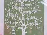 Paper Cut Family Tree Template Family Tree Template Family Tree Template Etsy
