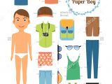 Paper Dress Up Dolls Template Boy Paper Dolldress Up Clipart