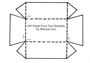 Paper Food Tray Template 504 Main by Holly Lefevre Diy Paper Food Tray Template