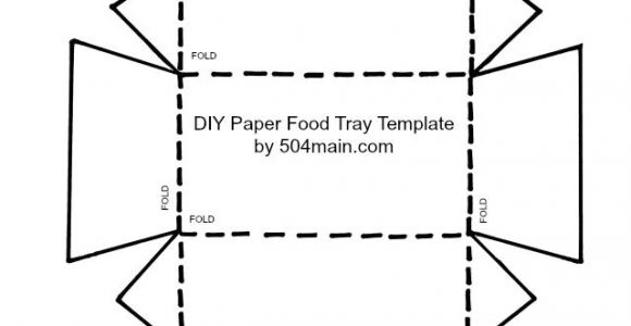 Paper Food Tray Template 504 Main by Holly Lefevre Diy Paper Food Tray Template
