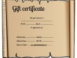 Paper Gift Certificate Template Paper Gift Certificate Template Printable Certificates