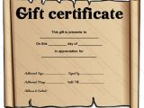 Paper Gift Certificate Template Simple Gift Certificate Templates