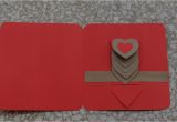 Paper Heart Pop Up Card How to Make Waterfall Heart Card Basic Tutorial Diy Kako Napraviti Osnovu Vodopad Cestitke