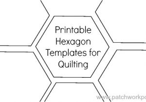Paper Hexagon Templates for Patchwork Printable Hexagon Template for Quilting Pdf Download