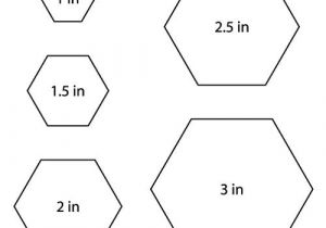 Paper Hexagon Templates for Patchwork Step 1 Make Your 2 In Hexagon Template Pinterest
