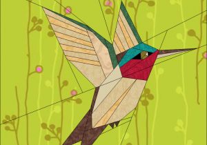 Paper Hummingbird Template Humming Bird by Quiltartdesigns Craftsy
