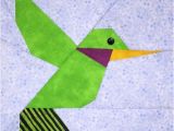 Paper Hummingbird Template Hummingbird Paper Pieced Block Pattern In Pdf