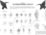 Paper Hummingbird Template origami Hummingbird Step by Step origami Hummingbird