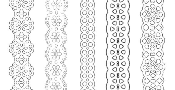 Paper Lace for Card Making Paper Lace Ribbons to Print and Paint Everywhere Lace