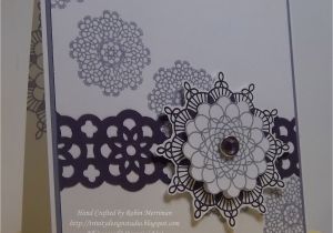 Paper Lace for Card Making Trinity Designs Purple Doily Lace