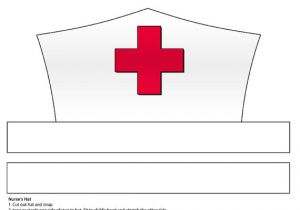 Paper Nurse Hat Template Printable White Paper Nurse 39 S Hat Instant Download