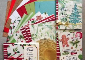 Paper Packs for Card Making Kaisercraft Christmas Peace Joy 2 Cards Handmade