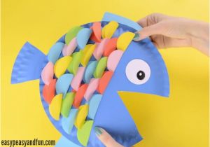 Paper Plate Fish Template Paper Plate Fish Craft Rainbow Paper Circles Easy