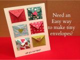 Paper Punches for Card Making How to Make Tiny Envelope and A Card Tutorial Youtube