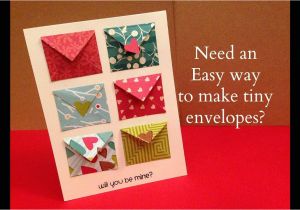 Paper Punches for Card Making How to Make Tiny Envelope and A Card Tutorial Youtube