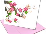 Paper Quilling Card for Boyfriend Cherry Blossom Quilling Greeting Card 6×6 with Envelope Any Occasion Blank Inside Hand Made Suitable for Framing