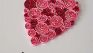 Paper Quilling Card for Boyfriend Love Quilled Red Pink Heart In 2020 Paper Quilling