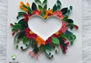 Paper Quilling Card for Boyfriend Quilling Friendship Day Gift original Love Heart Couple