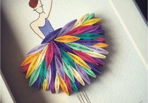Paper Quilling Card for Teacher Ballerina Quill Art with Images Paper Quilling Patterns