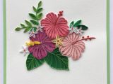 Paper Quilling Flower Card Design Lan Quilling Quilled Flower Cards Searched by Cha U Khang