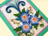 Paper Quilling Flower Card Design Paper Quilling Card D How to Make Beautiful Quilling Flowers