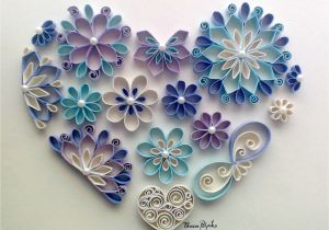 Paper Quilling Invitation Card Designs Quilled Heart Gift for Wedding Quilling by Tihana Poljak