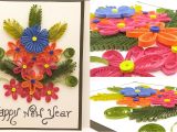 Paper Quilling New Year Card Paper Quilling Card New Year Greeting Card New Year 2018