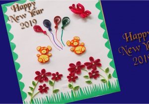 Paper Quilling New Year Card Quilling Paper Quilling New Year Greeting Card Quilled