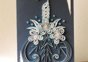 Paper Quilling New Year Card something for New Year