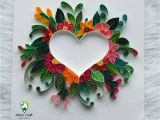 Paper Quilling Teachers Day Card Quilling Friendship Day Gift original Love Heart Couple