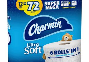 Paper Roll for Card Machine Charmin Ultra soft Super Mega Roll toilet Paper 396 Sheets Per Roll 12 Rolls