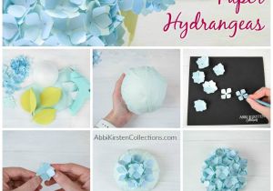 Paper Roses for Card Making Diy Paper Hydrangea Flowers Templates and Tutorial Paper
