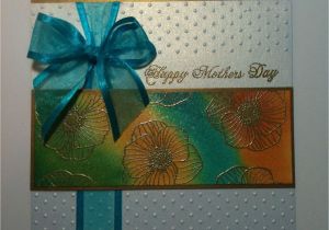 Paper Se Greeting Card Banana Emboss Flowers then Sponge with Images Embossed Cards