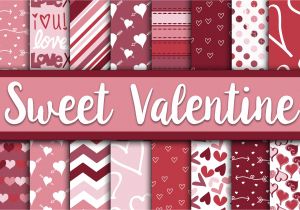 Paper source Creative Card Making Sweet Valentine Digital Paper