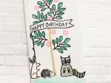 Paper Thistles for Card Making Cute Little Birthday Idea with Our Woodland Birthday Clear