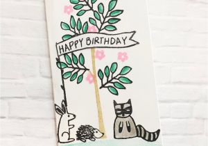 Paper Thistles for Card Making Cute Little Birthday Idea with Our Woodland Birthday Clear