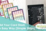 Paper Trimmers for Card Making Build Your Card Stash the Easy Way Simple Strips Youtube