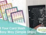 Paper Trimmers for Card Making Build Your Card Stash the Easy Way Simple Strips Youtube