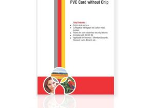 Paper Used to Print Aadhar Card Vms Professional Pvc Card without Chip for Inkjet Printers Contact Smart Card Aadhar Card College Id Gate Pass Blank Card Contact Ic Card White