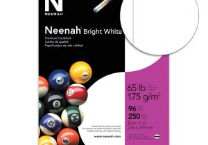 Paper Weight for Card Making Neenah Bright Card Stock Letter 250 Sheets Office Depot