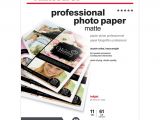 Paper Weight for Card Making Office Depota Professional Photo Paper Matte Double Sided Letter Size 8 1 2 X 11 Pack Of 50 Sheets Item 244252