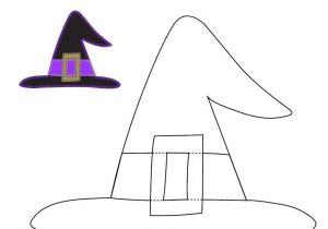 Paper Witch Hat Template Halloween Craft Templates Ucreate Halloween Applique