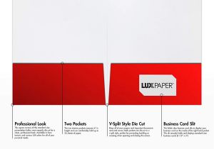 Paper with Business Card Slits 9 X 12 Presentation Folders Standard Two Pocket Red Gloss Pack Of 25 Perfect for Tax Season Brochures Sales Materials and so Much More