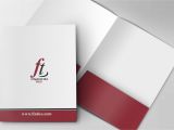Paper with Business Card Slits Presentation Folders Printing Depot