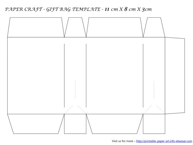 Paperbag Template 15 Paper Purse Template Images Printable Paper Bag ...