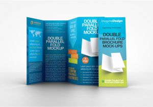 Parallel Fold Brochure Template Double Parallel Fold Brochure Mock Up by Idesignstudio Net