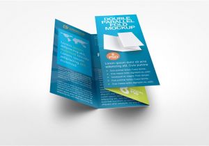 Parallel Fold Brochure Template Double Parallel Fold Brochure Mock Up by Idesignstudio Net