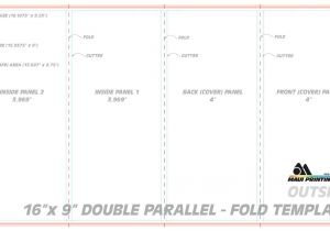Parallel Fold Brochure Template Double Parallel Fold Brochure Template Templates