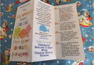 Parent Brochure Templates First Grade Blue Skies Parent Brochure